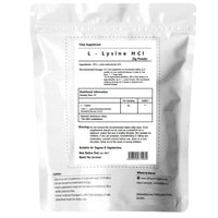 UKHealthHouse L-Lysine Powder, High Potency Essential Amino Acid, Vegan, Food Supplement, Premium Amino Acid Range, Gluten Free (500g)