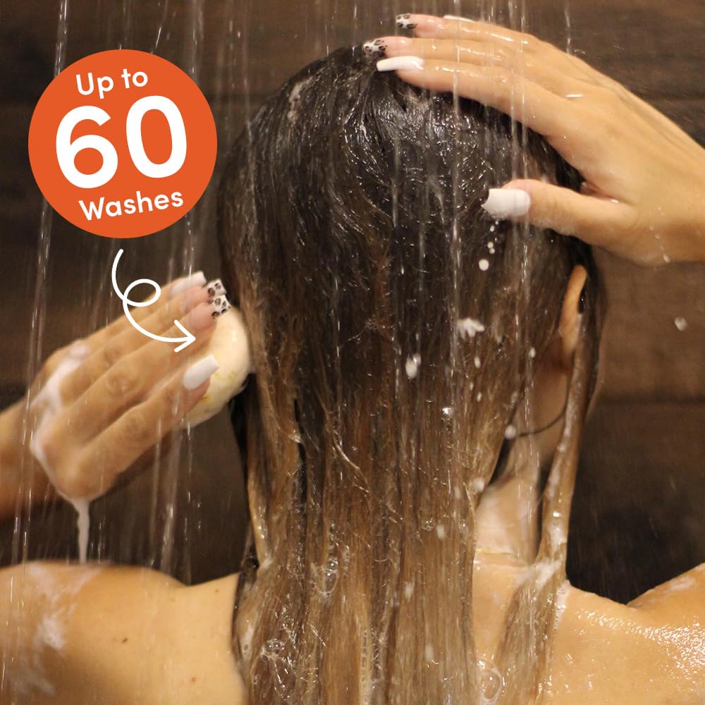 grüum Hair Growth Hair Conditioner Bar 50g - SLES, EDTA & Paraben Free Conditioner Bar for Hair Lasts up to 60 Washes - Plant-Based Vegan Solid Conditioner Bar for Hair