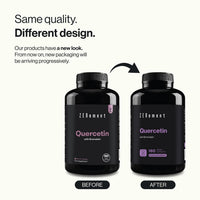 Quercetin, with Bromelain, 180 Vegan Capsules | Anti-ageing, Healthy Ageing, Antioxidant | 100% Natural Ingredients, Vegan, Additives Free | Zenement