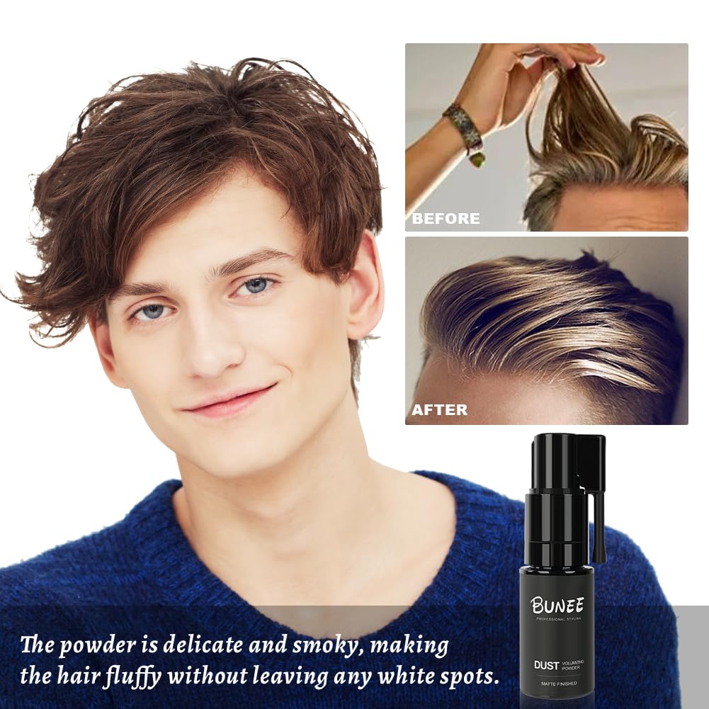 LOPHE Hair Volume Powder, Invisible Hair Texturising Powder with 360⁰ Rotate Nozzle, Volumising Hair Products for Women & Men, Non-Sticky Hair Thickening Powder for Instant Texture, Volume and Oil Control