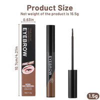 Ninnyi Peel Off Eyebrow Gel, Waterproof Semi Permanent Pomade, Tearing Eye Brow Tint (Dark Brown)