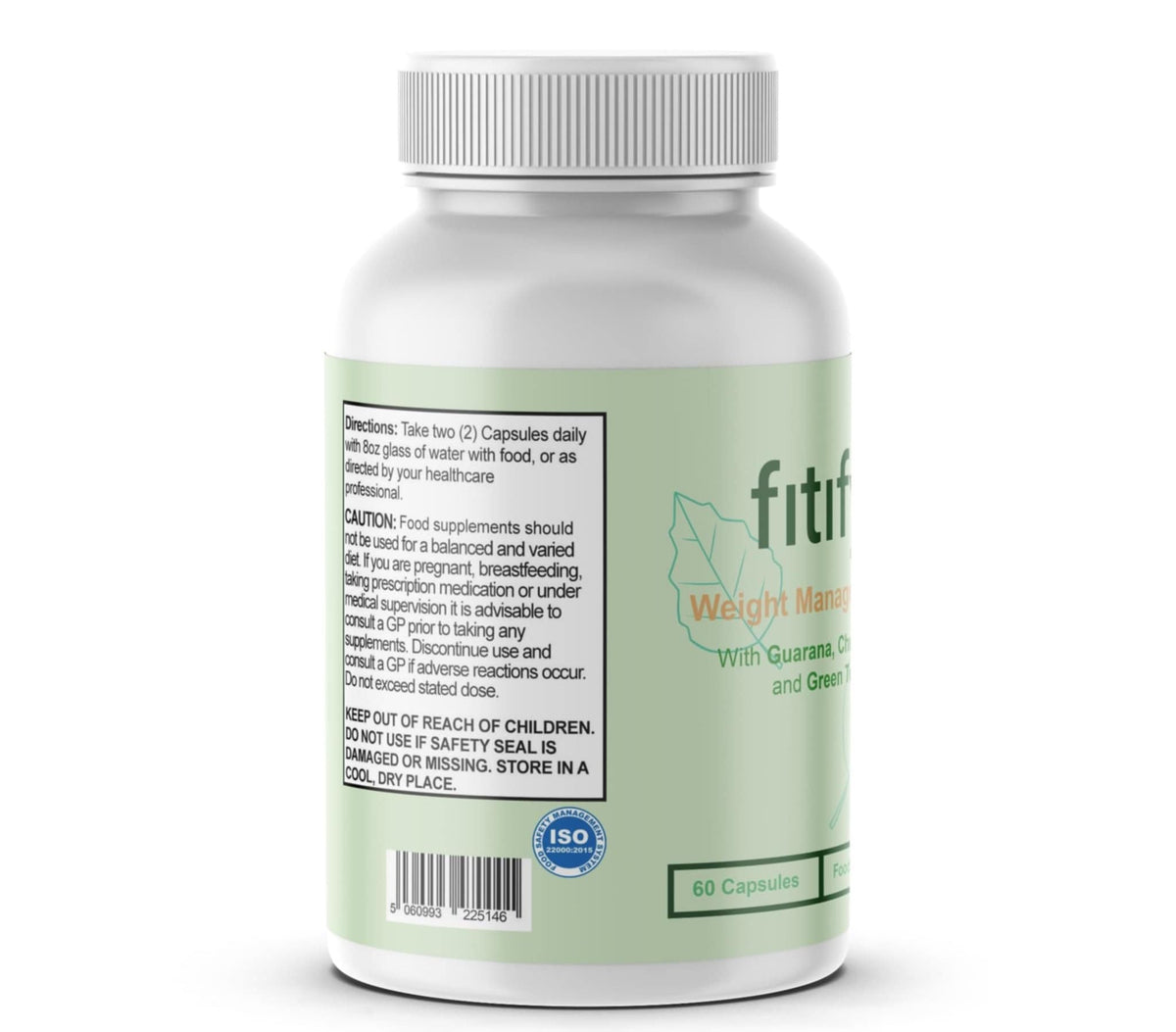 Fitify - All Natural/Weight Management Support - 60 Capsules - Vegan/New & Sealed/Slim Warriors