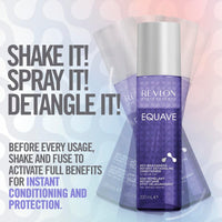 REVLON PROFESSIONAL EQUAVE ANTI-BRASSINESS BI-PHASE DETANGLING CONDITIONER, Conditioner For Blonde, Grey, and Bleached Hair, Leave-In Conditioner, Anti-Brassiness Leave-In Conditioner, 200ml