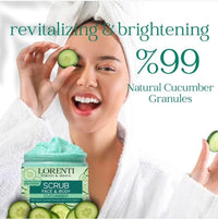 Lorenti Cucumber Scrub 500 ML Face & Body | Firming & Radiant Supports Collagen Production Anti Aging and Wrinkle