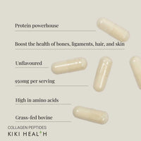 KIKI HEALTH KIKI Health Bovine Collagen Peptides Capsules | 100% Hydrolyzed Supplement for Healthy Skin, Nails, Hair, Bones & Joints | Pure Unflavored Paleo & Keto-Friendly Supplements – 150 Vegicaps