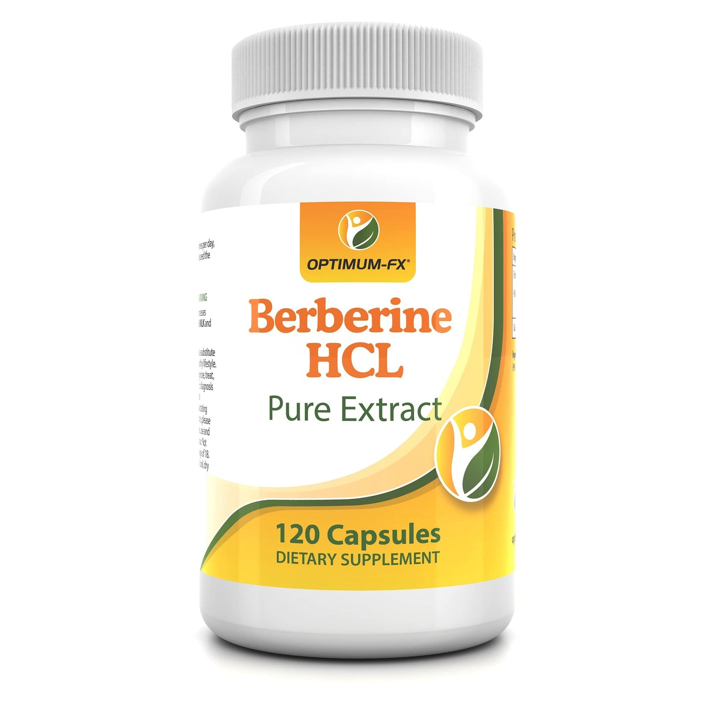 optimum-fx Berberine HCL 50,000 mg Pure Natural Extract - 500 mg at 100:1 – 120 High Strength Capsules