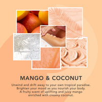 Sunday Rain Polishing Body Scrub for Extra Smooth & Soft Skin, Vegan and Cruelty-Free, Tropical Mango Butter and Coconut Oil, 265g