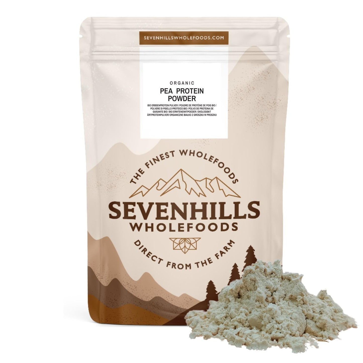Sevenhills Wholefoods Organic Pea Protein Powder 500g