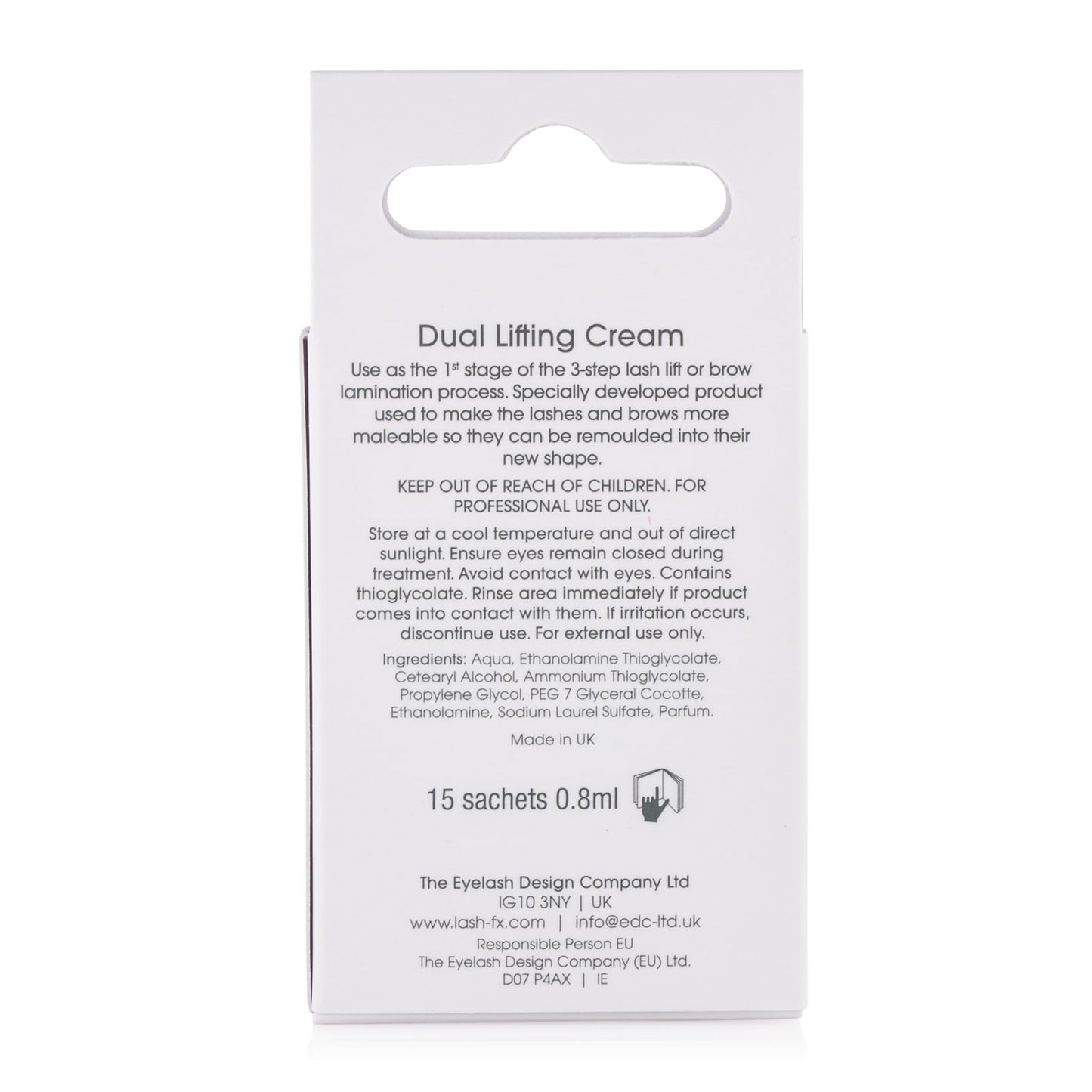 Lash FX Lash Lift & Brow Lamination Step 1 - Lash Perm Lifting Cream 15 Sachets