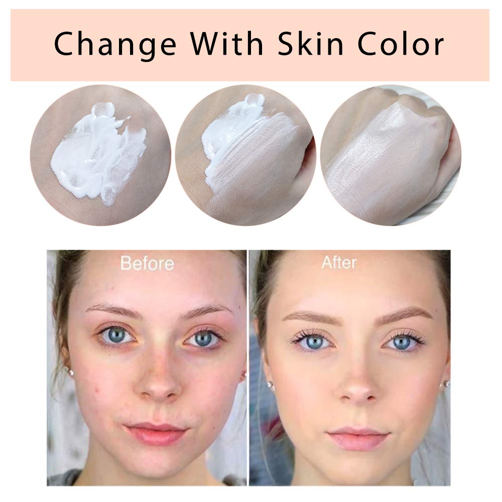 Tioueo Color Changing Foundation SPF15,Seamless Tone-Matching,Long-Lasting Hydration Nourishment, and Sun Protection for All Skin