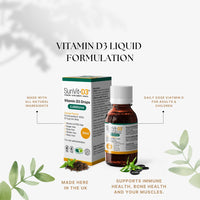 SunVit-D3 Vitamin D3 Kids' Drops 2000IU (20ml Orange Flavour)