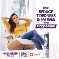 FAST&UP Fast&Up Magnesium - 300mg Magnesium & 10mg Zinc - Saver Multipack - 80 Tablets (4 x 20) - Tasty Blackcurrant & Lime Flavour
