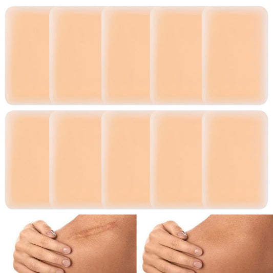 Guegine 10 PCS Tato Cover up Patch,Ultra Thin Patch for Scar and Birthmarks,Scar Cover Stickers,Invisible Body Sticker for Scars,Invisible Waterproof Skin Tone Concealer Sticker,Covering Scars and Birthmarks