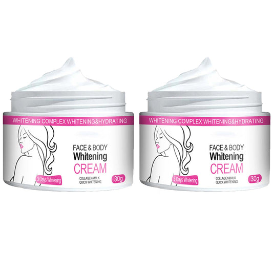 GNAUMORE Skin Whitening Cream,Skin Lightening Cream,Body Moisturiser for Whitening,Whitening Cream,Lightening Cream for Dark Skin,Whitening Anti-Freckle Moisturizing Cream,Lightening Cream for Dark Skin,2PC
