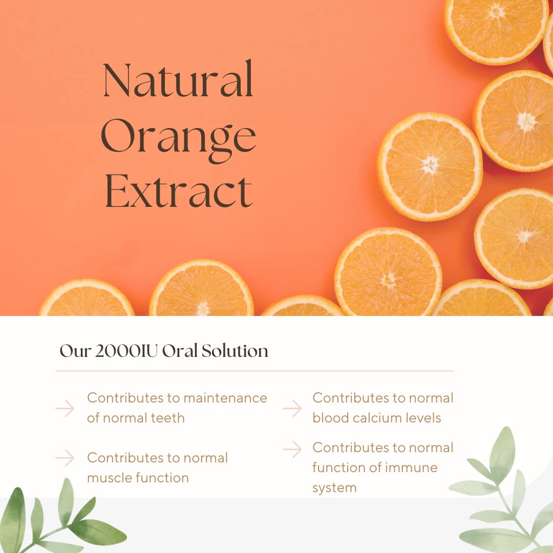 SunVit-D3 Vitamin D3 Kids' Drops 2000IU (20ml Orange Flavour)