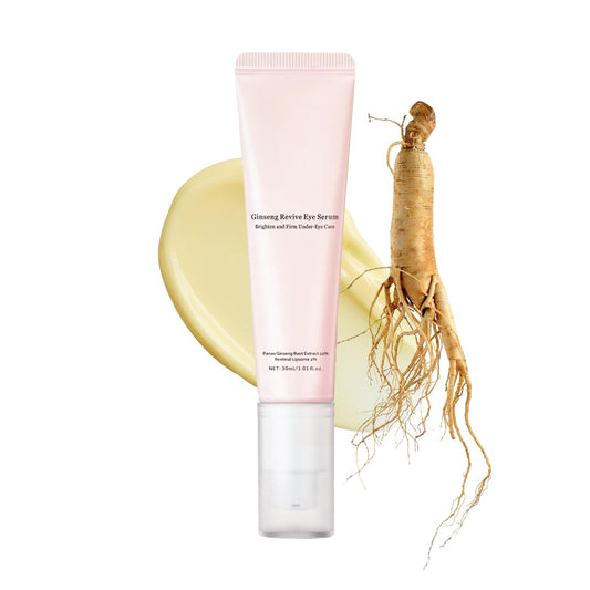 ISBEAUSOLS Korean Revive Eye Serum -Eye Cream Anti Aging with Ginseng + Retinal -Reduces Wrinkles & Brightens Under Eyes Cream -Eye Cream For Dark Circles And Puffy Eyes -Retinol Eye C-ream for All SkinTypes