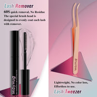 Mayhug MayHug Cluster Lashes 3D Wispy Cluster Lashes Kit Waterproof Lash Clusters 8-18MM C Curl Lashes Cluster 144Pcs Individual Eyelashes Kit with Remover, Bond and Seal (Prism, 4 In 1)