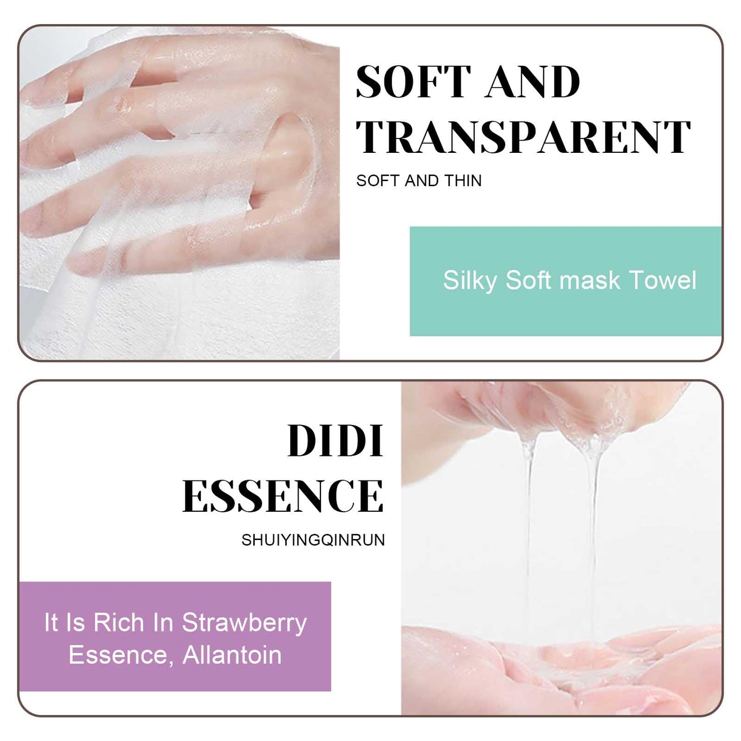 6Pcs Sheet Masks，Hydrating Face Mask Set for Teenage Girls，Face Mask Skincare，Moisturising and Firming Nourishing Face Masks - Soothing Sheet Face Mask