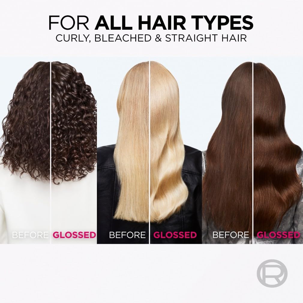 L'Oreal Paris Elvive Glycolic Gloss Conditioner, With Gloss Complex and Glycolic Acid, Fills and Seals Hair Fibres, For Long-lasting, Smooth and Shiny Hair, Ideal for Dull Hair, 150ml