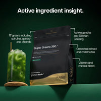 Protein Works | Super Greens 360 - Gold Innovation, Enhanced Greens Powder, 159 Health Benefits, Antioxidants, Superfoods, Adaptogens, Vegan, Tropical Punch, 20 Servings, 250g
