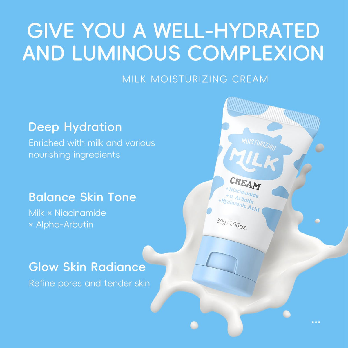 Fashion Base 21PCS Milk Skin Care Set for Teen Girls - Cute Mini Luggage Skincare Gift Set with Day Cream, Night Cream, Mud Mask, Eye Mask & Lip Mask for Women Daily Care (Milk-21PCS)