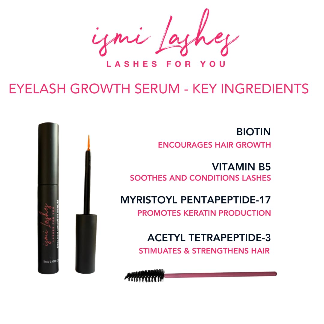 ismi Lashes LASHES FOR YOU ismi Lashes Eyelash Growth Serum Infused with vitamin B5 & active peptides for longer fuller-looking lashes