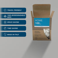 100pcs Compressed Cotton Wipes Tablets - Plastic-Free, Portable & Disposable Coin Wipes for Travel, Beauty, Salon, and Sports by Napkin Home