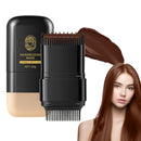 SOLUAME Hair Dye Comb, Brown Hair Dye, Hair Colour Stick, 2 in 1 Hair Concealer, Even and Effective Coverage, Gentle Formula, Easy to Use, Compact and Portable, 20g(Chestnut Brown)