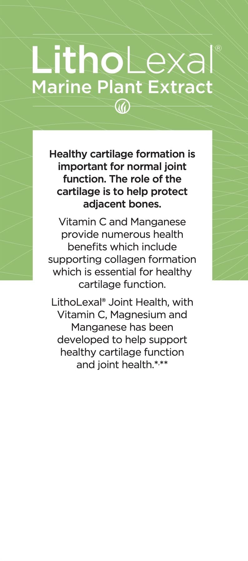 LithoLexal Joint Health 60 Tablets (1 Month Supply)
