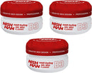Nishman Hair Styling Wax for Men, B3 Flaming, Red150 ml | Edge Control | Ultra High Strong Hold | Hair Clay Aqua Wax (3 Pack)