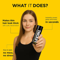 THICKIFY Hair Fibres for Thinning Undetectable & Natural - 28g Bottle - Completely Conceals Loss Instantly - Thickener Topper Fine Women Men (Light Blonde), Number Of Items: 1