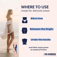 womn Liquid Body Powder for Women – Against Sweat, Chafing & Odour 50 ml