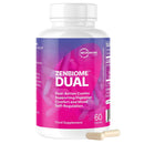 Microbiome Labs ZenBiome Dual – Clinically Studied Bifidobacterium longum 1714™ & 35624® Probiotic Supplement – Supports Gut-Brain Axis, Digestive Comfort & Wellbeing - Shelf-Stable, 60 Capsules