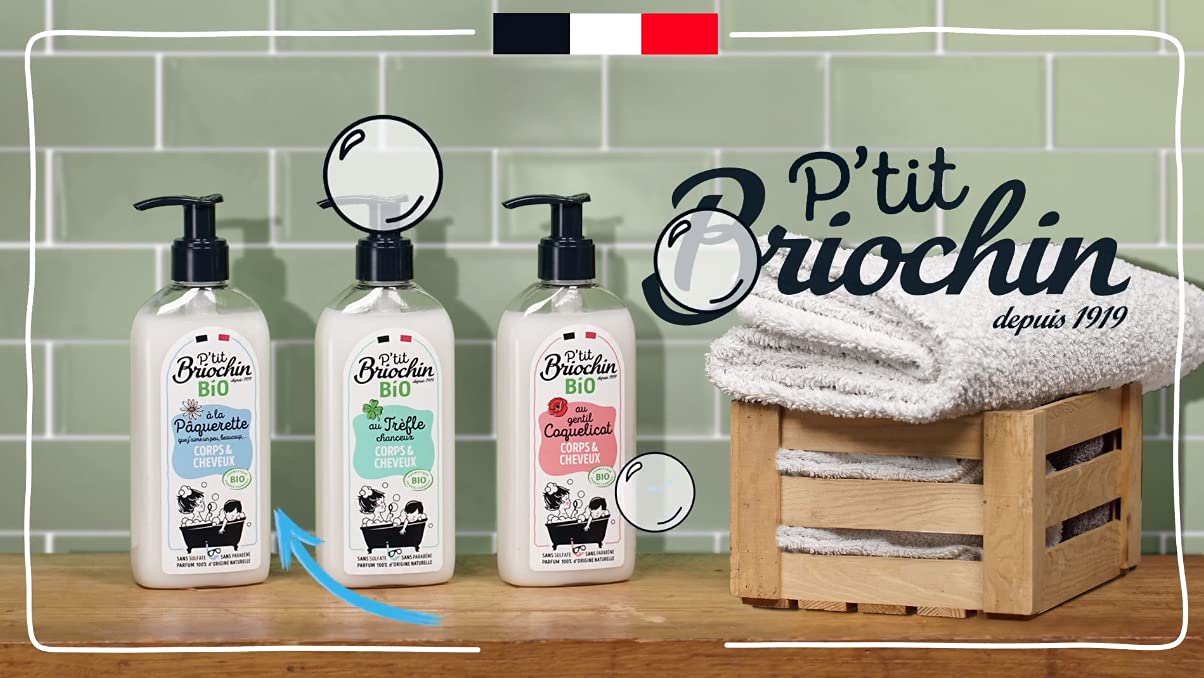 Briochin depuis 1919 P'ti Bio Gel Lavant 2en1 Corps & Cheveux Coquelicot Cosmos Organic 250 ml 250 ml