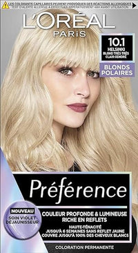 L'Oréal Paris Preference Blond Fleece Permanent Hair Colour, Shade: Helsinki 10.1, Very Light Ash Blonde