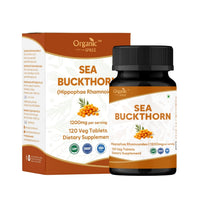 ORGANIC SPREE Sea Buckthorn 120 Tablets - Omega 7, Skin & Immune Support* - 120tab