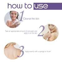 NLFOX Body Coverage Perfector - Waterproof Body Concealer Complexion Perfector - Full Coverage Tattoo Cover up Makeup with Brush - Long Lasting Body Foundation Natural for Legs, Body