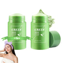 ISBEAUSOLS 2Pcs Green Tea Mask Stick & 1Pcs Hair Band-Blackhead Remover & Deep Cleansing Clay Mask with Green Tea Extract-Mothers Day Gift-For Oily & Sensitive Skin-Hydrating Pore Remover-Antioxidant Facial Care