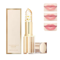 SHEBEEDO Transferproof Color Changing Lipstick,24H Long Lasting Moisturizing Glossy Lip Gloss,Color Changing Lipstick with Gold Foil Crystal Shine, Deep Nourishment Balm