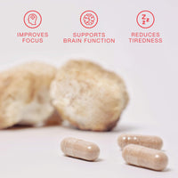 fourfive Lions Mane Mushroom Supplement (4000mg) Energy & Focus Blend with Vitamin B5, Support Brain Function, Focus & Energy - 60 Capsules