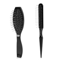Mozeat Lens Wig Brush Set: Stainless Steel Wire Bristle Brush for Portable Synthetic Hair Wigs and Extensions