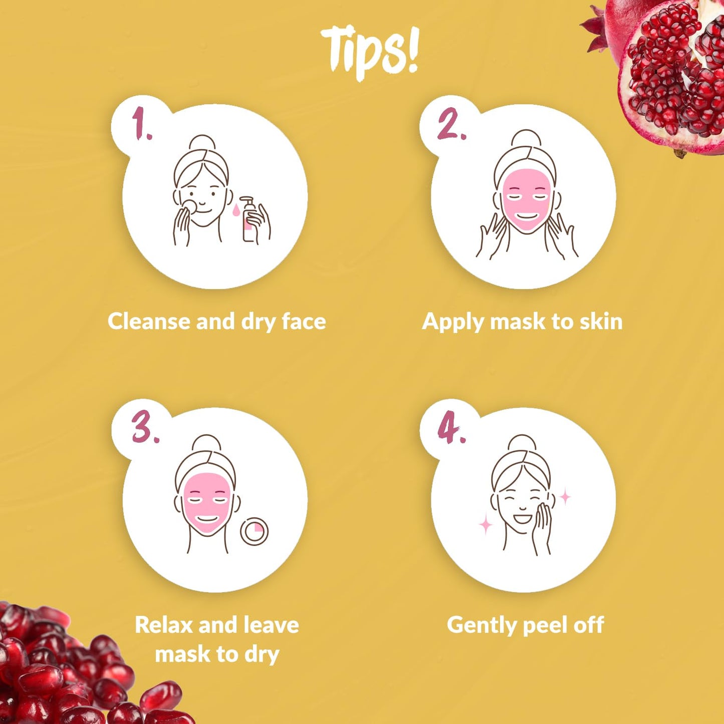 7th Heaven Passion Peel Off Face Mask with Vitamin C, Pack of 6 - Brightening Boost - All Skin Types