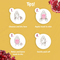 7th Heaven Passion Peel Off Face Mask with Vitamin C, Pack of 6 - Brightening Boost - All Skin Types