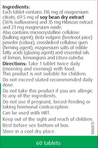 A.Vogel Menopause Support | For Perimenopause, Menopause & Postmenopause Symptoms | Menopause Supplement with Soy Isoflavones, Magnesium & Hibiscus | 60 Tablets