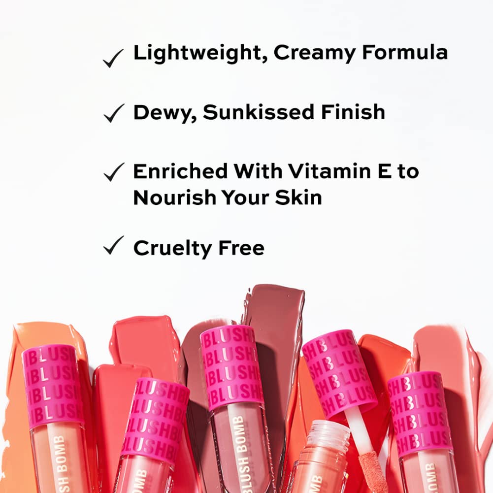 Makeup Revolution, Revolution, Blush Bomb Cream Blusher, Peach Filter, Available in 4 shades