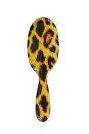 Rock & Ruddle Natural Pure Boar Bristle Hair Brush for Women & Kids (Small/Travel Size, 17.5cm) - Perfect for Wet or Dry Hair, Detangling Smoothing Blowdrying - Designed & Made in UK - Leopard