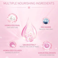 IZBEAUVO Sakura Skincare Set | 30PCS Facial Cleanser Set for Teenage Girls | Pamper Gift Sets with Cream, Serum, Toner, Eye Cream, Lip Mask, Mud Mask, Sleep Mask | Japanese Cherry Blossom Skincare Gift Box