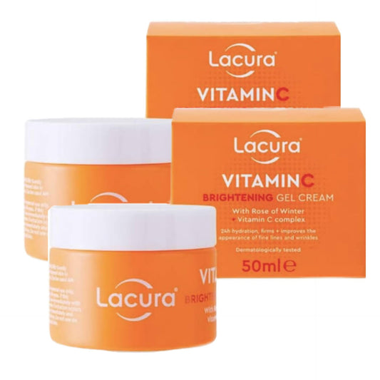 Aldi Lacura - Vitamin C Brightening Gel Cream | With Rose of Winter + Vitamin C Complex | 50mL [x2]