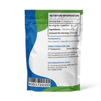 naturesupplies Vitamin C Powder 200g Ascorbic Acid UK Non GMO - Pharmaceutical Grade, Highly Concentrated No Chemicals in Our Supplements - Suitable for Vegans - Naturesupplies