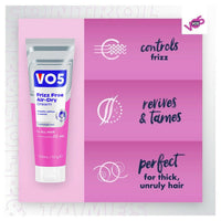 Candybay VO5 Frizz Free Air Dry Cream Controls Frizz, Revives and Tames. Pack of 2, 125ml each.
